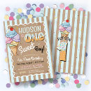 Search for sweet one invitations Ice cream