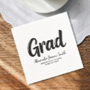 Search for law school graduation napkins Black and white