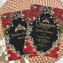 Search for bling quince invitations Gold