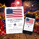 Search for block 4th of july invitations Red white and blue