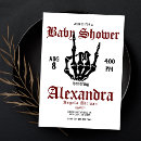 Search for punk baby shower invitations Black