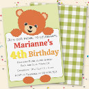 Search for teddy bear picnic birthday invitations Girl