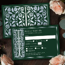 Search for green and silver invitations Elegant