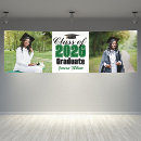 Search for green graduation banners High school