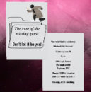 Search for detective invitations Mystery party