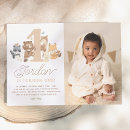 Search for woodland animals birthday invitations Gender neutral