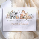 Search for woodland animal baby shower invitations Gender neutral