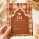 Search for traditional baby shower invitations Vintage teddy bear