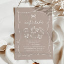 Search for cafe latte invitations A baby is brewing