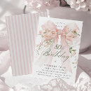 Search for 80 year old woman birthday invitations Botanical