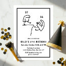 Search for 27th invitations Black and white