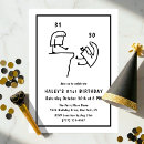 Search for 31st birthday invitations Black and white