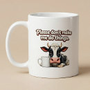 Search for funny cow coffee mugs Caffeine