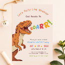 Search for three rex girl birthday invitations Dinosaur 2nd birthday