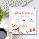 Search for red ribbon cutting invitations New business