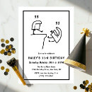 Search for 33rd invitations Black and white