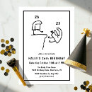 Search for 26th invitations Black and white