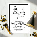 Search for 32nd invitations Black and white