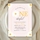 Search for trendy 1st birthday invitations Blush pink
