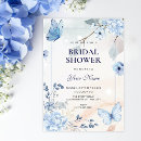 Search for butterfly bridal shower invitations Blue