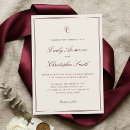 Search for cream burgundy wedding invitations Classic