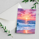 Search for pink sunset cards Ocean