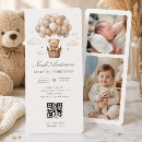 Search for teddy bear 1st birthday invitations Neutral