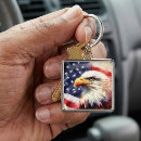 Search for bird portrait key rings Bald eagle