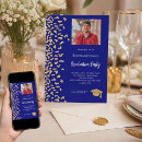 Search for blue graduation invitations High school college university
