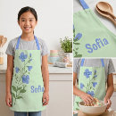 Search for blue daisy aprons Elegant