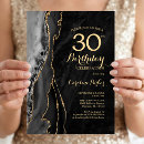 Search for marble 30th birthday invitations Agate