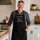 Search for bachelor party aprons Black and white