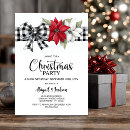Search for poinsettia christmas invitations Modern