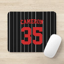 Search for black baseball mousepads Athlete