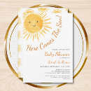 Search for vertical sunshine baby boy shower invitations Simple
