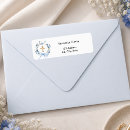 Search for christening return address labels Blue