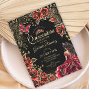 Search for mis quince birthday invitations Gold