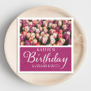 Search for 65th birthday napkins Flowers