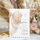 Search for ribbon christening invitations Gold cross