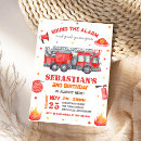 Search for firetruck birthday invitations Fire engine