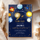 Search for solar system birthday invitations Moon and stars
