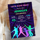 Search for lets glow crazy party invitations Girl