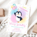 Search for cute penguins invitations For kids