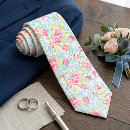 Search for pink and green floral ties Groom