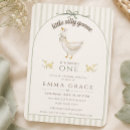 Search for goose birthday invitations Whimsical dreamy script calligraphy