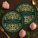 Search for green and gold paper plates Elegant