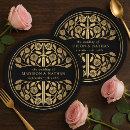 Search for black and gold paper plates Elegant