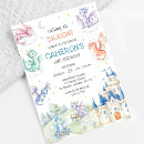 Search for mythical creature birthday invitations Boy