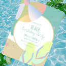 Search for beach ball birthday invitations Pool