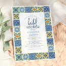 Search for tuscany bridal shower invitations Navy blue and yellow